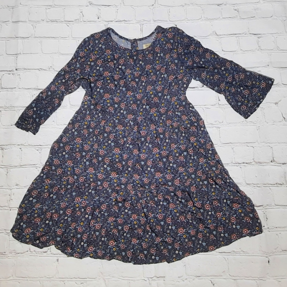 Girls Size‎ 8 True Craft Tiered Floral Ruffle Boho Dress